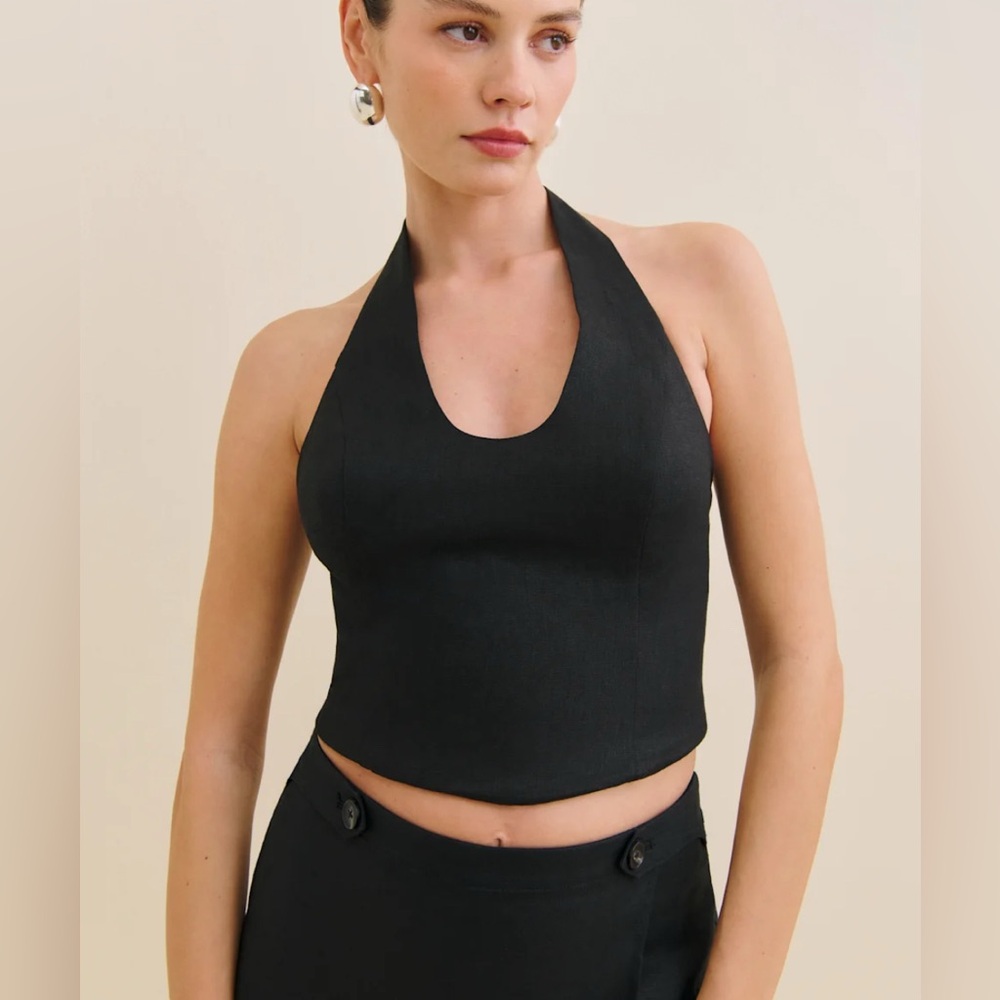 NWT Reformation Sasha Linen Top